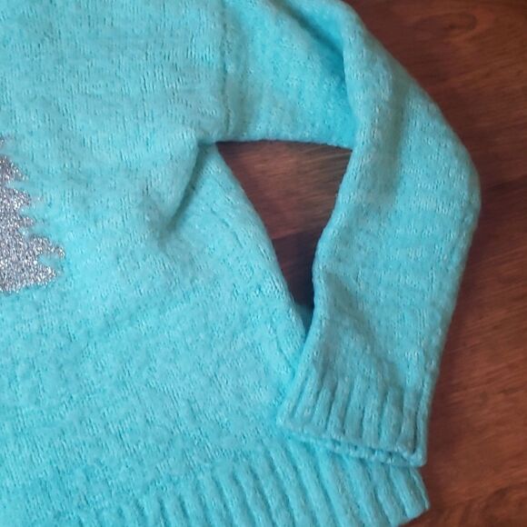 Unicorn Sweater Glittery Turquoise - Picture 5 of 6